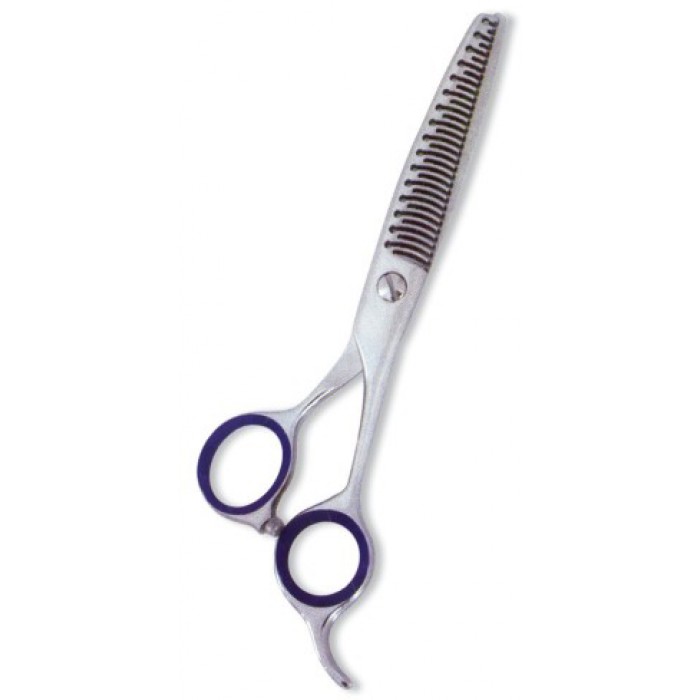 Professional Thinning Scissor. One Blade Teeth and One Blade Razor. Multicolor coating.