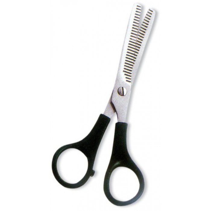 Professional Thinning Scissor. One Blade Teeth and One Blade Razor. Multicolor coating.