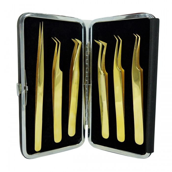 Volume Eyelash Tweezers Set